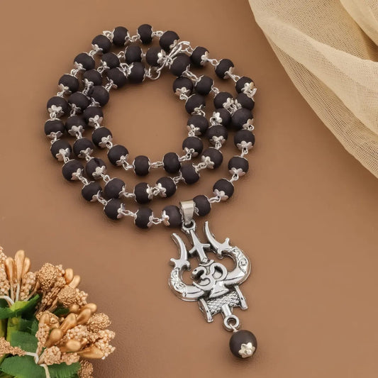 OM Shiva Trishool Karungali Mala